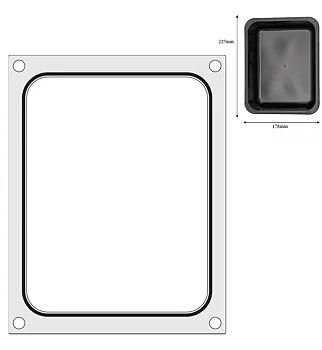 Sealing frame 227x178 mm