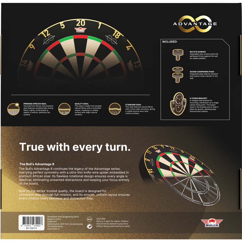 Bulls NL Dartboard Advantage 8 - 10