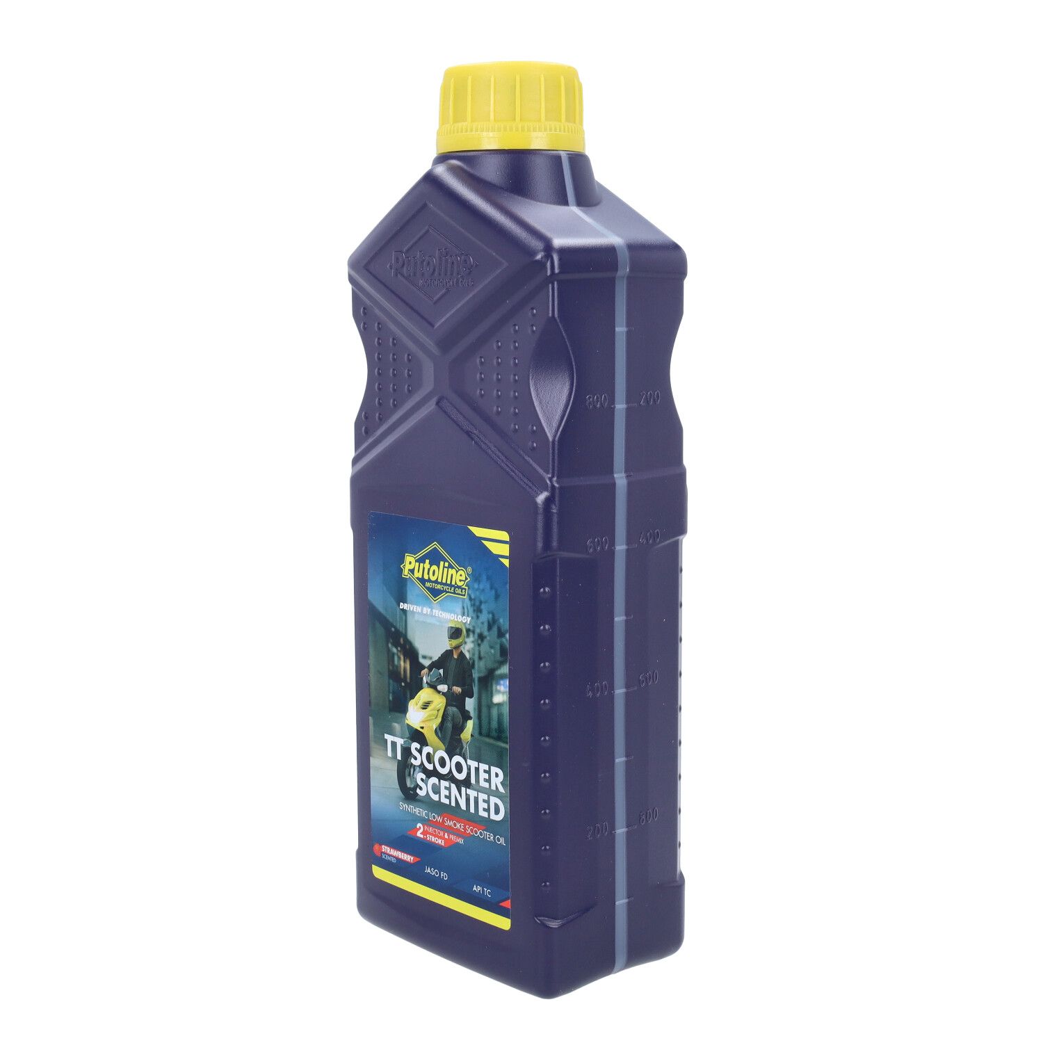 Putoline 2-tahti. Puoli-synteettinen kaksitahtiöljy mansikan tuoksulla - 1 litra. - 2