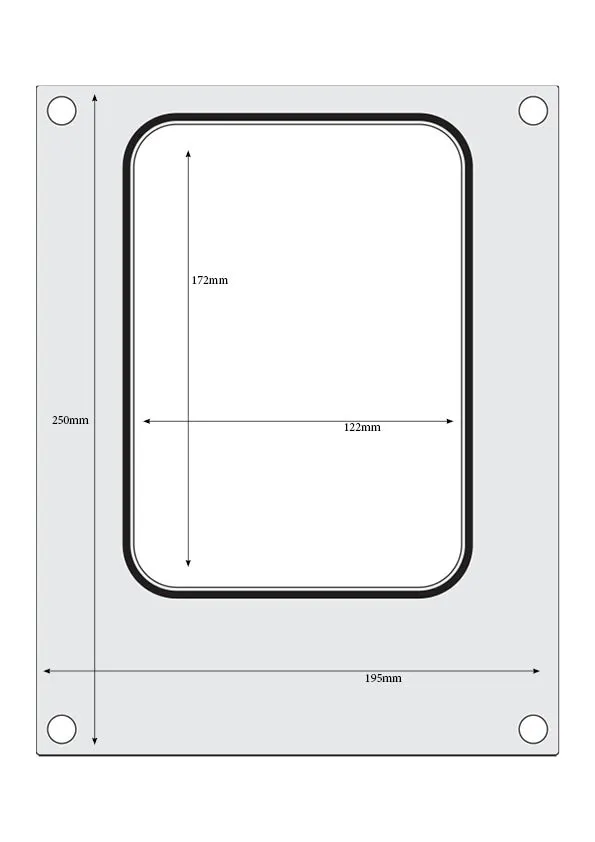 Sealing frame 187x137 mm - 2