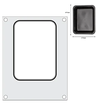 Sealing frame 187x137 mm