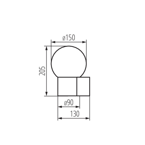 KANLUX STONO Vägglampa E27  - 4