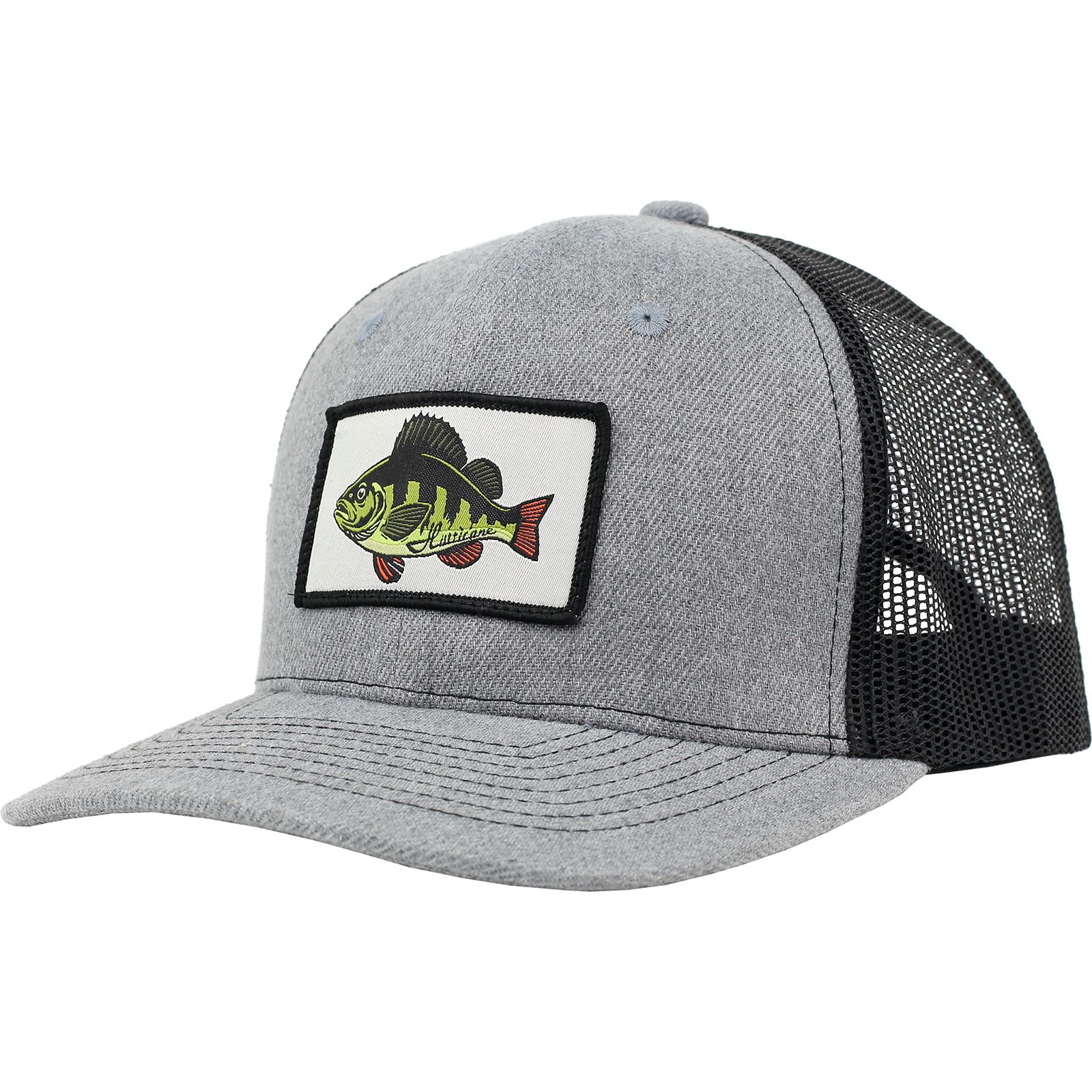 Hurricane Trucker-keps med Abborre-patch grå