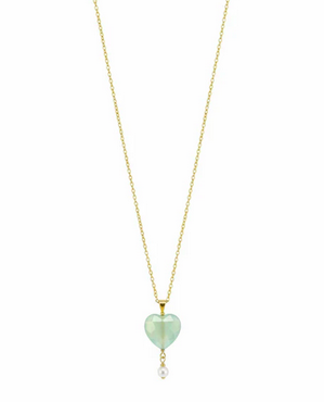 Aura Heart Aventurine halsband
