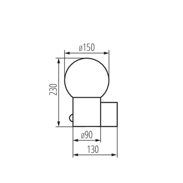 KANLUX STONO Vägglampa E27 Sensor - 4