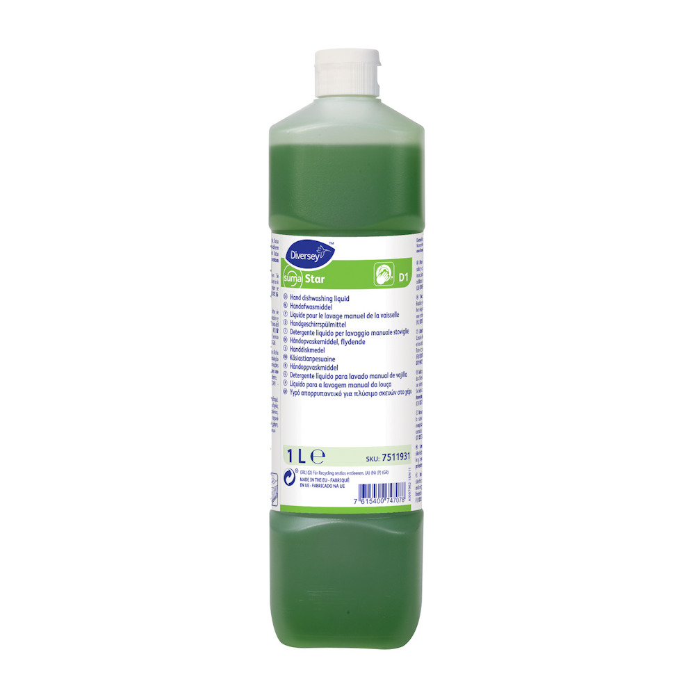 Käsiastianpesuaine Suma Star D1 6x1L