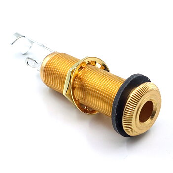 Panel Mount 1/4" TRS Barrel Jack (Gold)