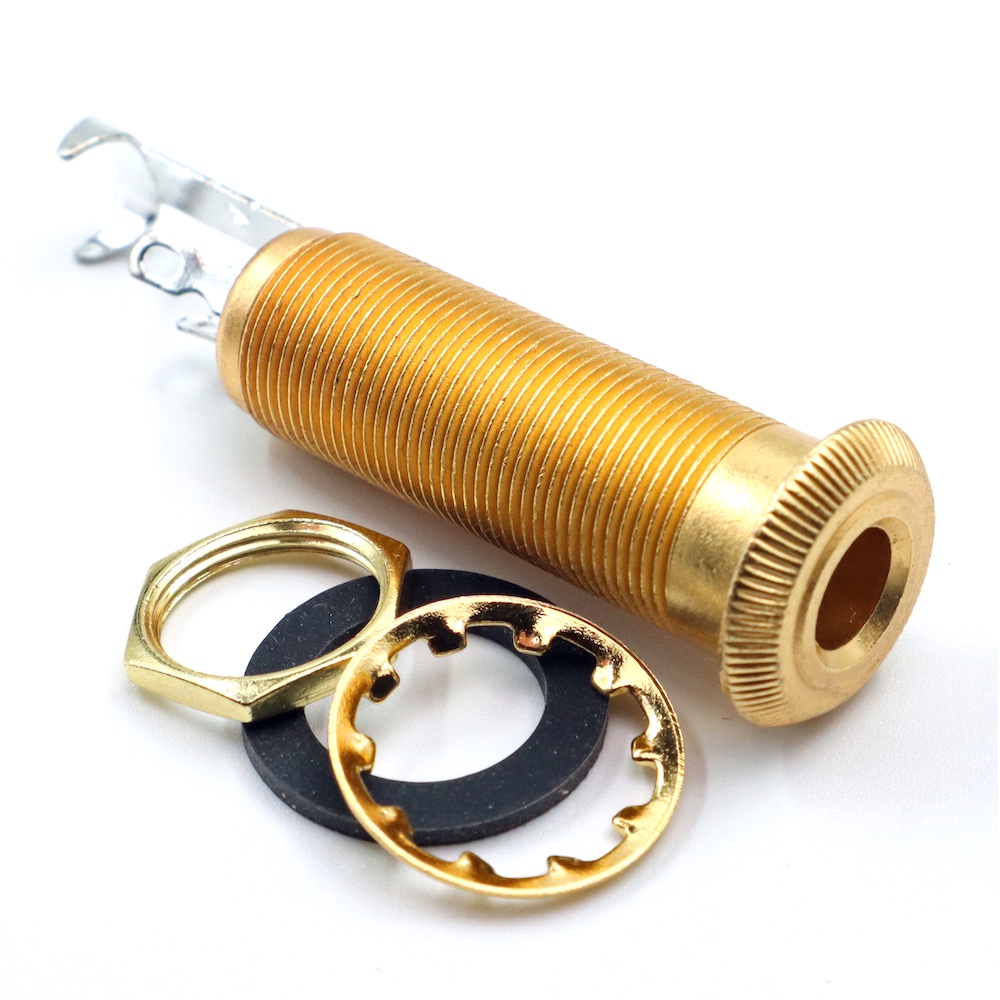 Panel Mount 1/4" TRS Barrel Jack (Gold) - 2