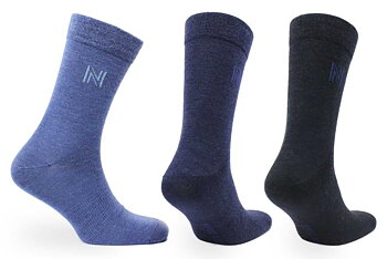 3-Pack Norfolk Stockholm Merinoull Blå
