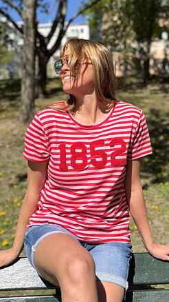 T-shirt Stripe- pink/red