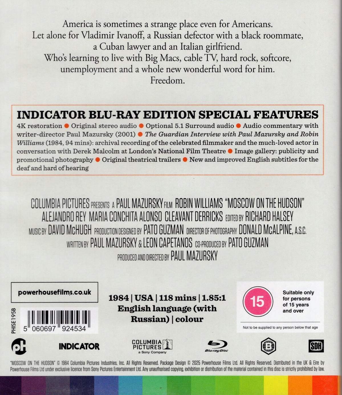 Moscow On The Hudson (ej svensk text) (Blu-ray) - 2