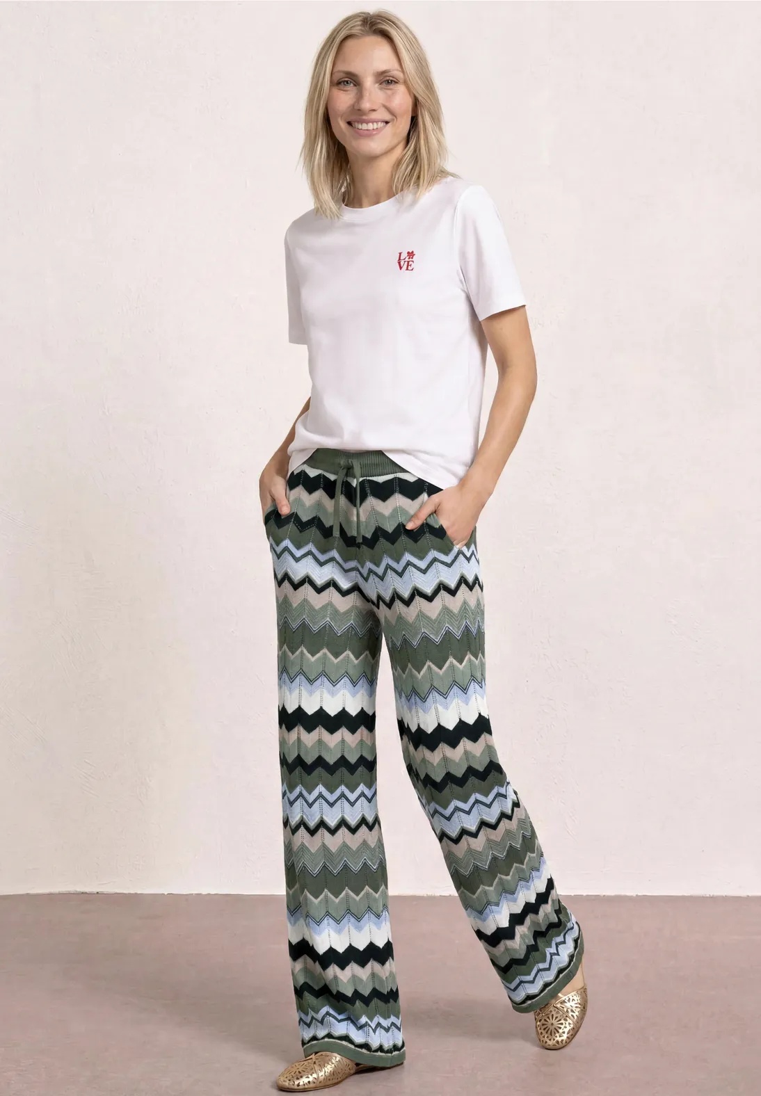 Multicolor Zig-Zag Pants - Deep Bound - Street One