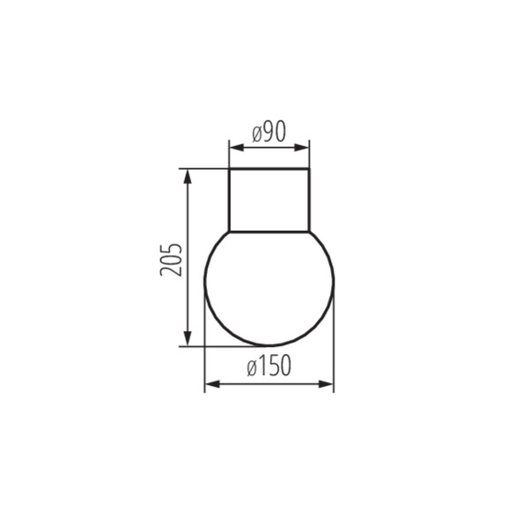 KANLUX STONO Taklampa E27  - 3