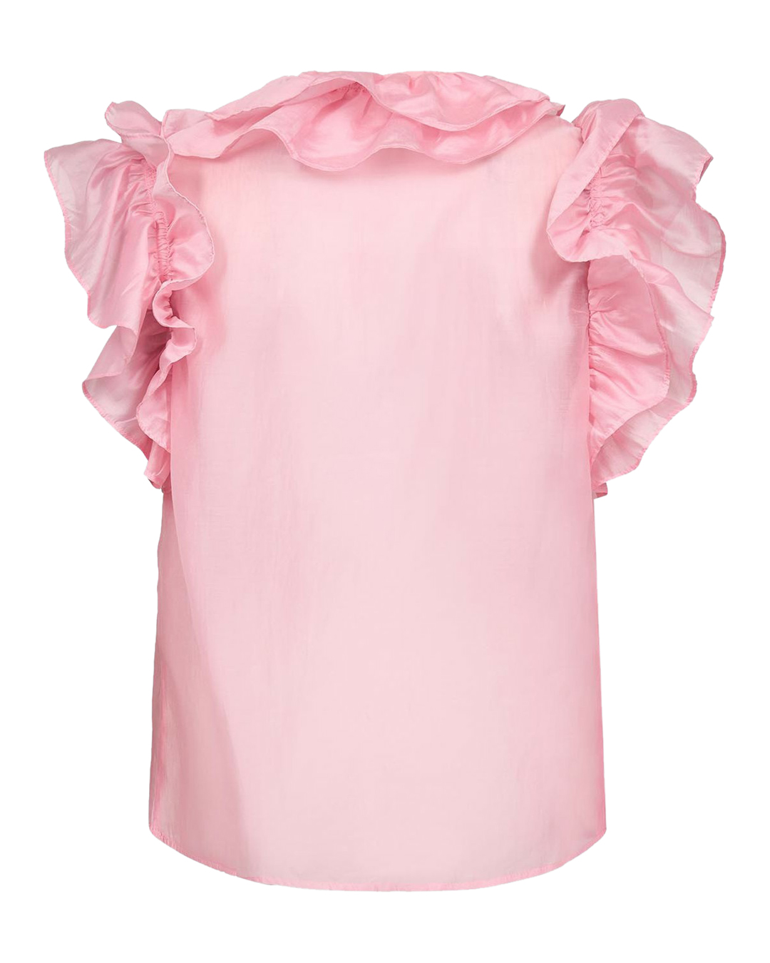 Blus Embla med volanger rosa - 6