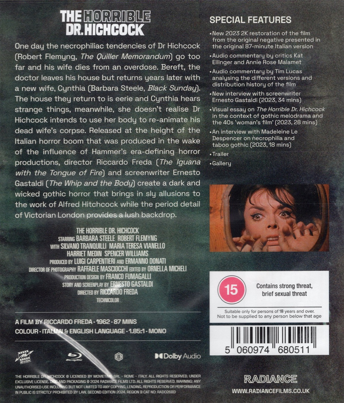 The Horrible Dr Hichcock (ej svensk text) (Blu-ray) - 2