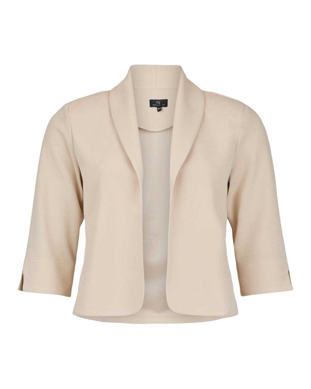 Kavaj kort Molly Jo öppen ljusbeige - 2