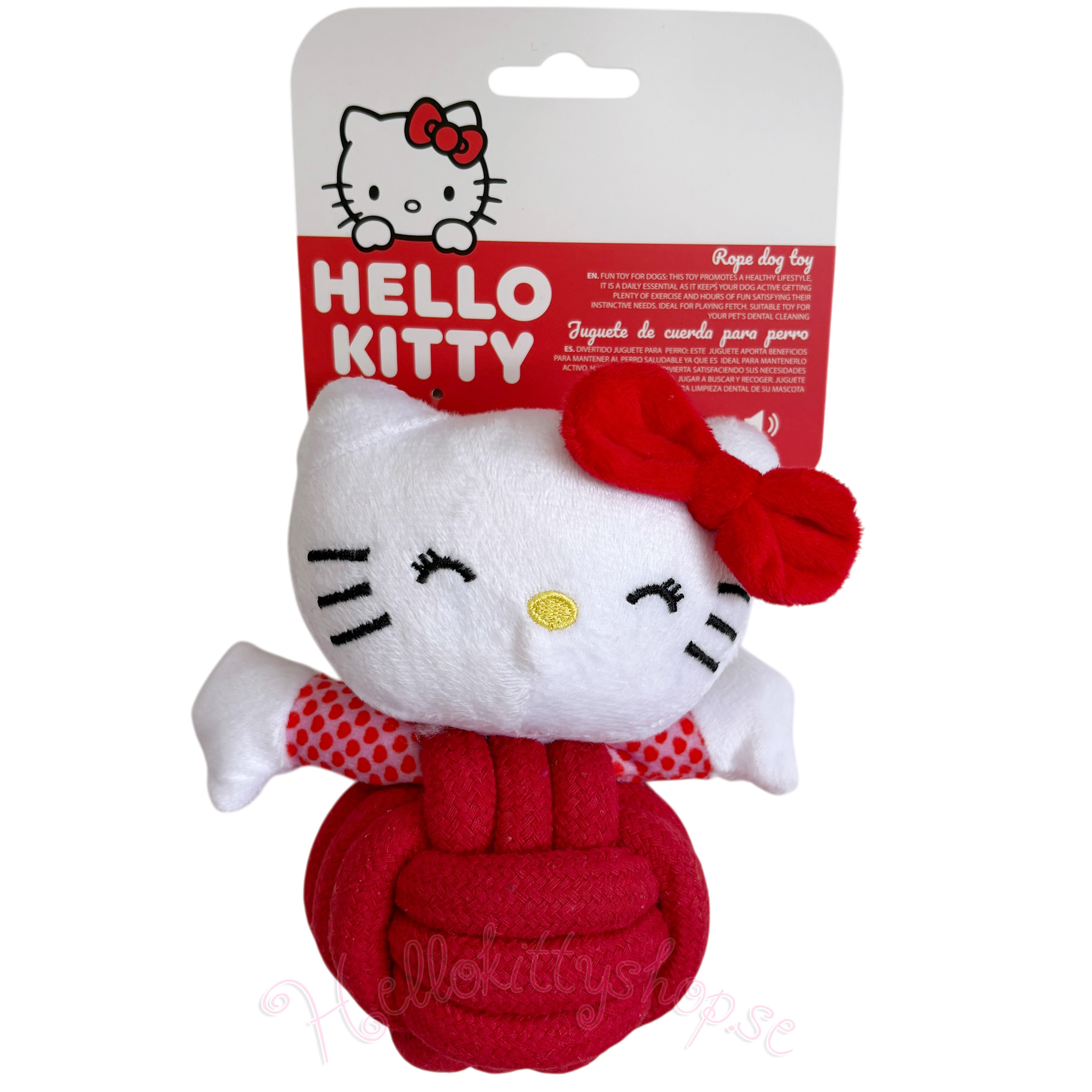Hello Kitty Hundleksak - Bitleksak med Pipljud 17 cm