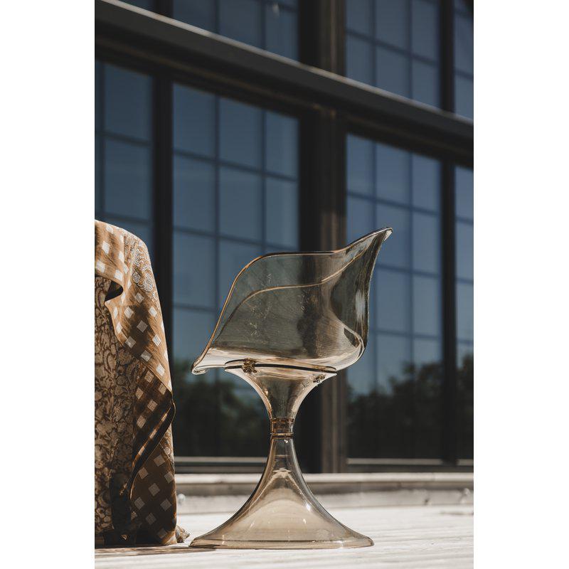 Gloss-stolen – Transparent stol med retrocharm Champagne - 5