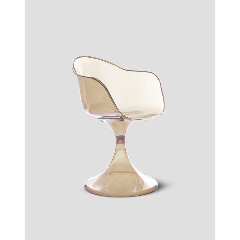 Gloss-stolen – Transparent stol med retrocharm Champagne - 4