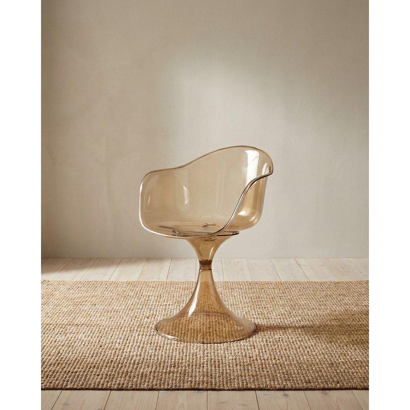 Gloss-stolen – Transparent stol med retrocharm Champagne - 3