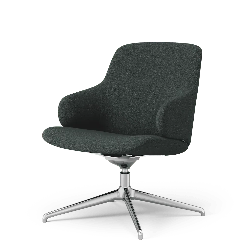 Amstelle Armchair with cross foot (fabric) - Swedese - 7