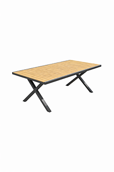 CAP matbord liten från Brafab, stilrent utebord 150x90 cm för altan och trädgård hos Åsen Sommarmöbler i Vara