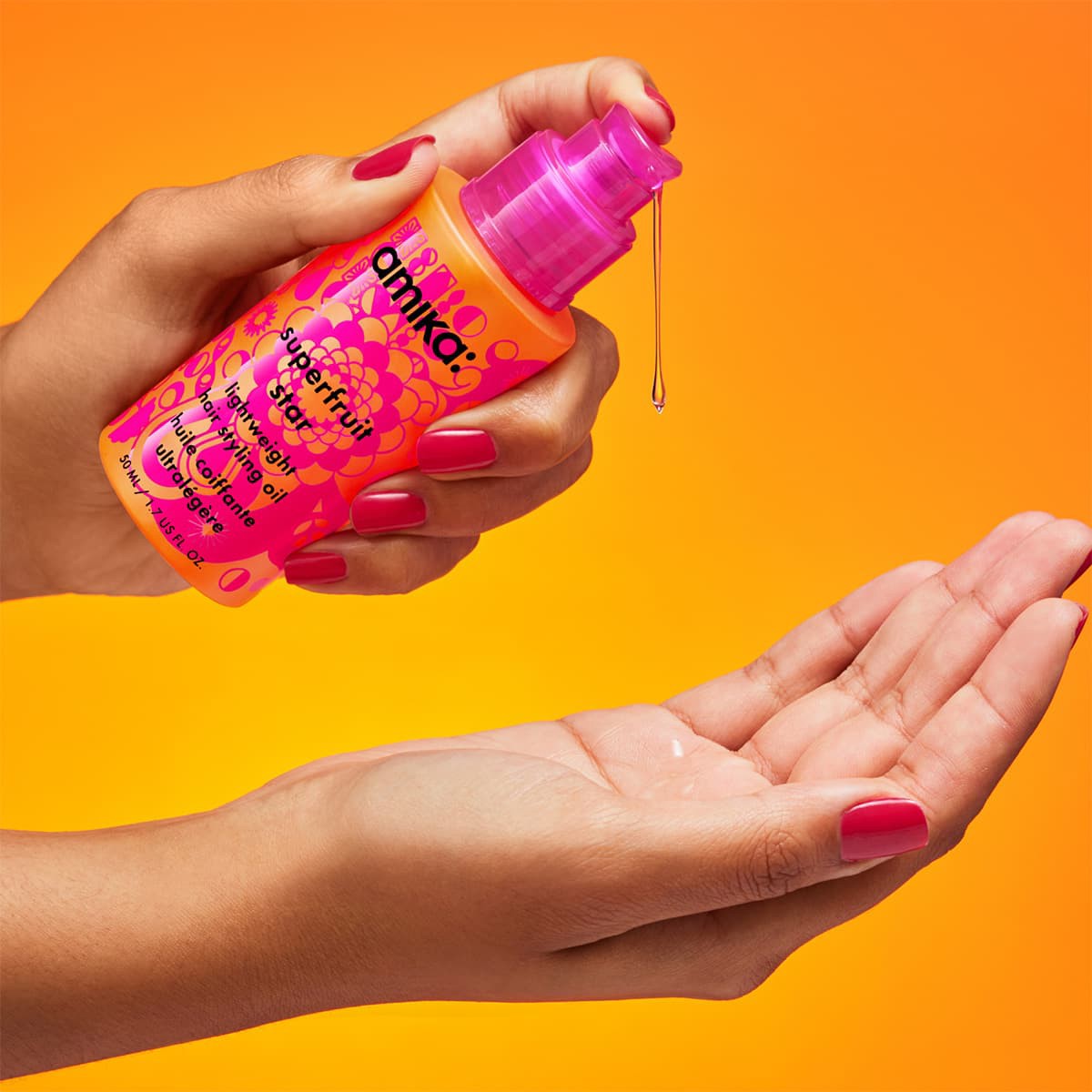 Amika  Superfruit Star Lightweight Hair Styling Oil 50ml - 2