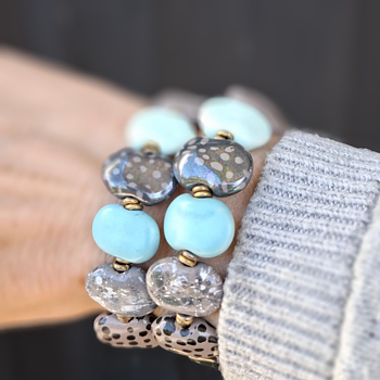 Kazuri -Armband- Atlantic Fresh - Fairtrade
