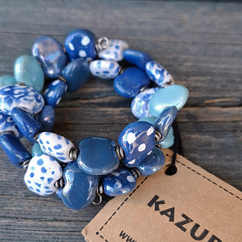 Kazuri -Armband- Cocoa - Fairtrade