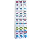 Kleine Aufkleber Transsexuelle Farben mischen Thema 2,5x2,5 cm 30pcs