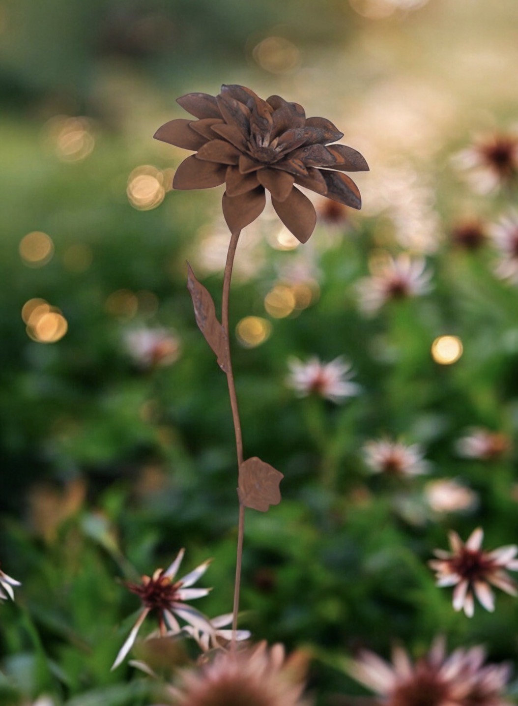 IN STOCK CA IN OCTOBER/Flower Dahlia 3D on stick/10 pcs per pack - 2