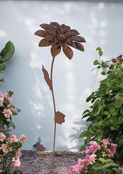 PÅ LAGER CA I MITTEN AV OKTOBER/Blomma Dahlia 3D på stav/10 ST PER FÖRP