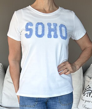 Marta T-shirt Herdis Vit/blå