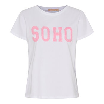 Marta T-shirt Herdis Vit/rosa