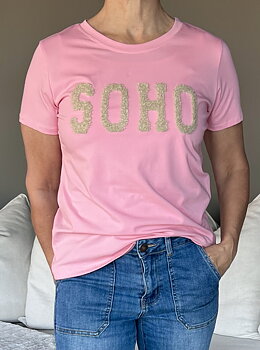 Marta T-shirt Herdis Rosa/beige