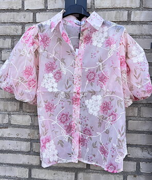 Cosy House Blus Blommig Puff