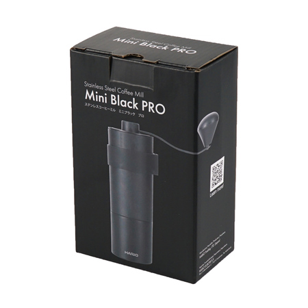 Hario Mini Black Pro Grinder - Manuell handvevad kvarn med malskivor i rostfritt stål - 3