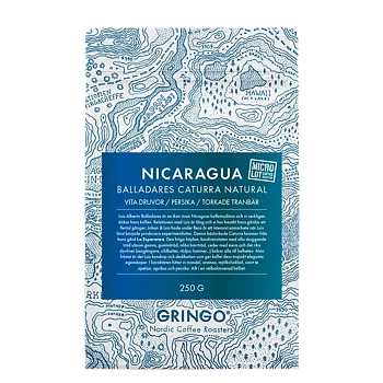 Gringo Nordic - Balladares Caturra Natural - Nicaragua - Ljusrostade hela kaffebönor - 250g