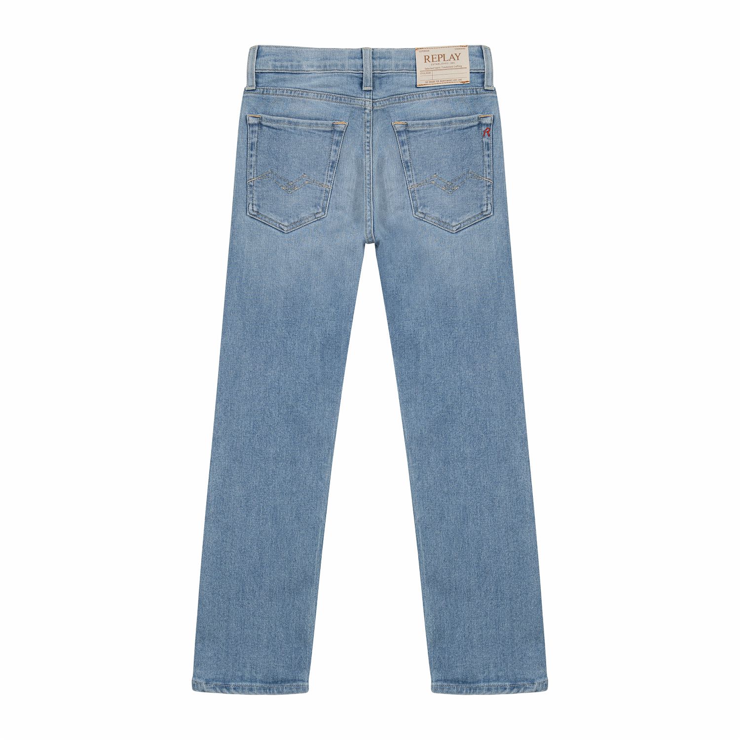 THAD Trousers Regular Blue Comfort Denim