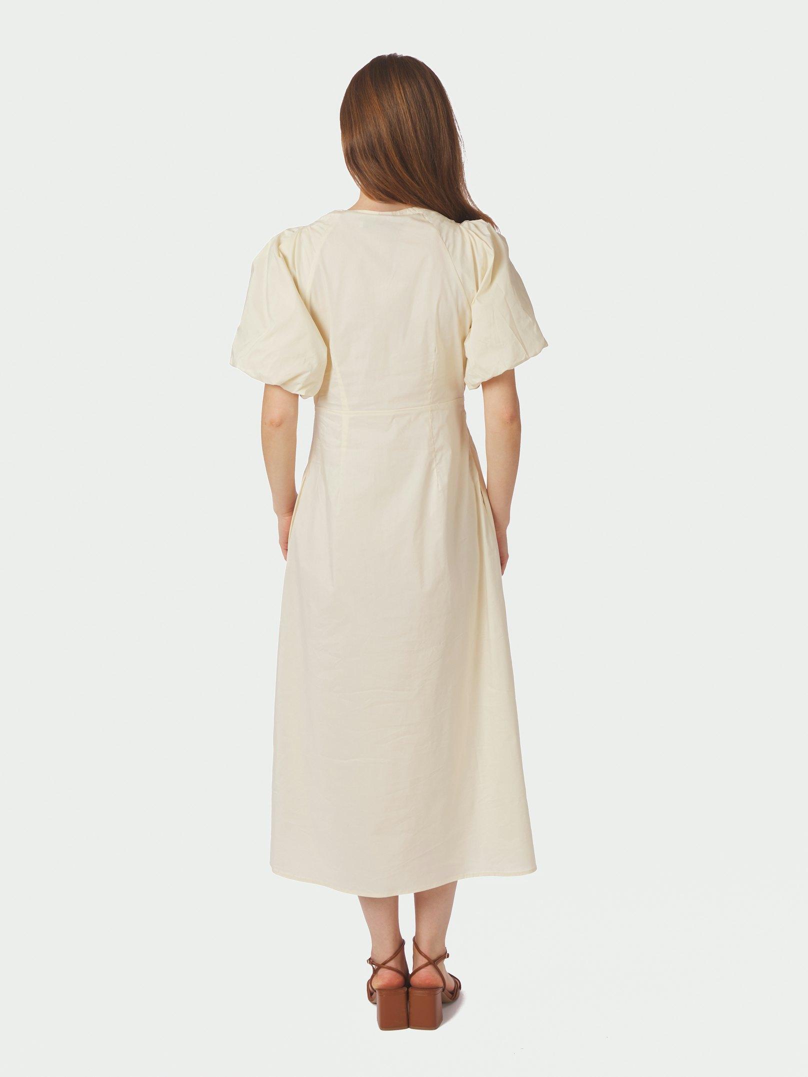 Illana Poplin Dress Butter Yellow - 4
