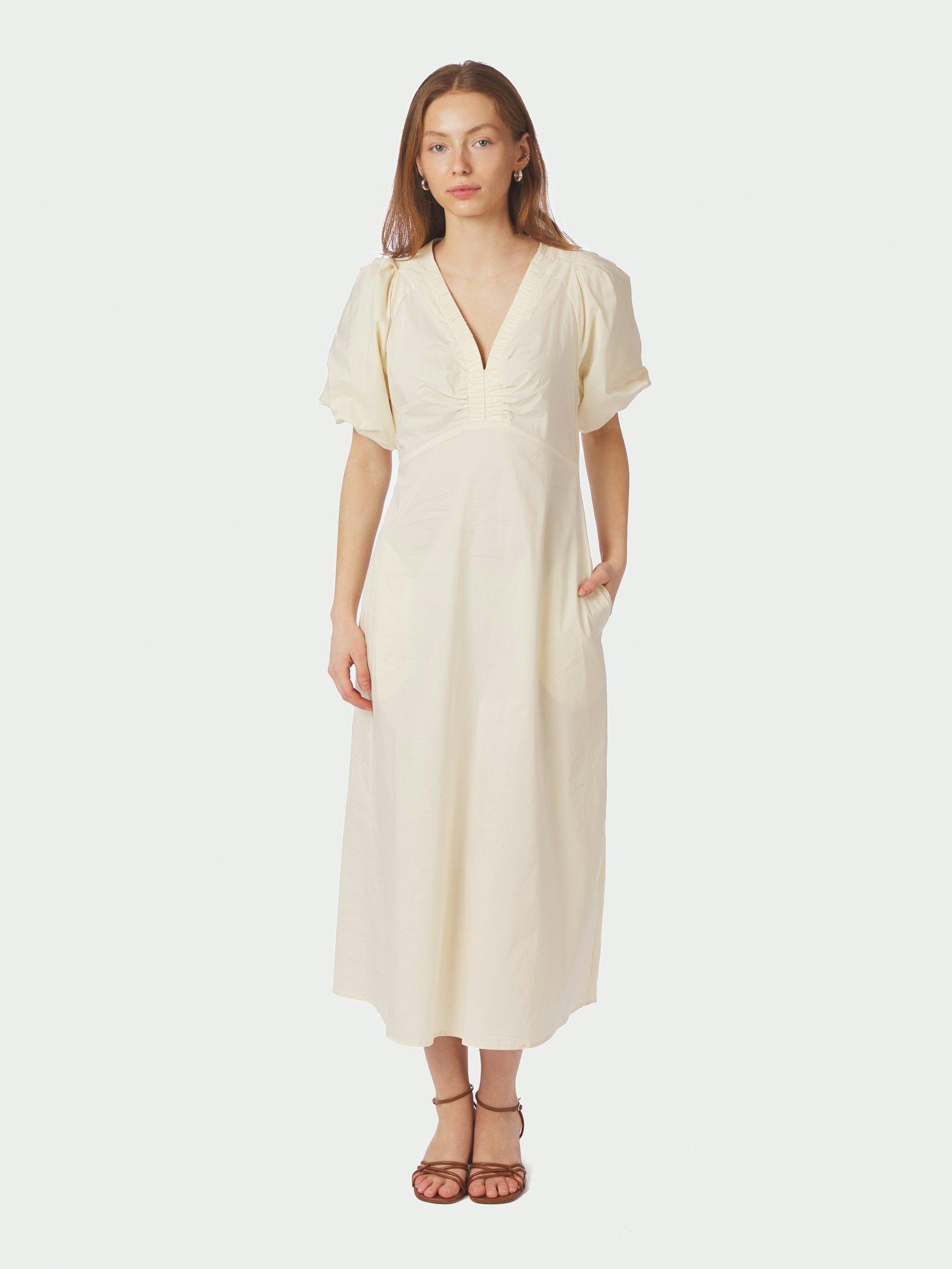 Illana Poplin Dress Butter Yellow - 3
