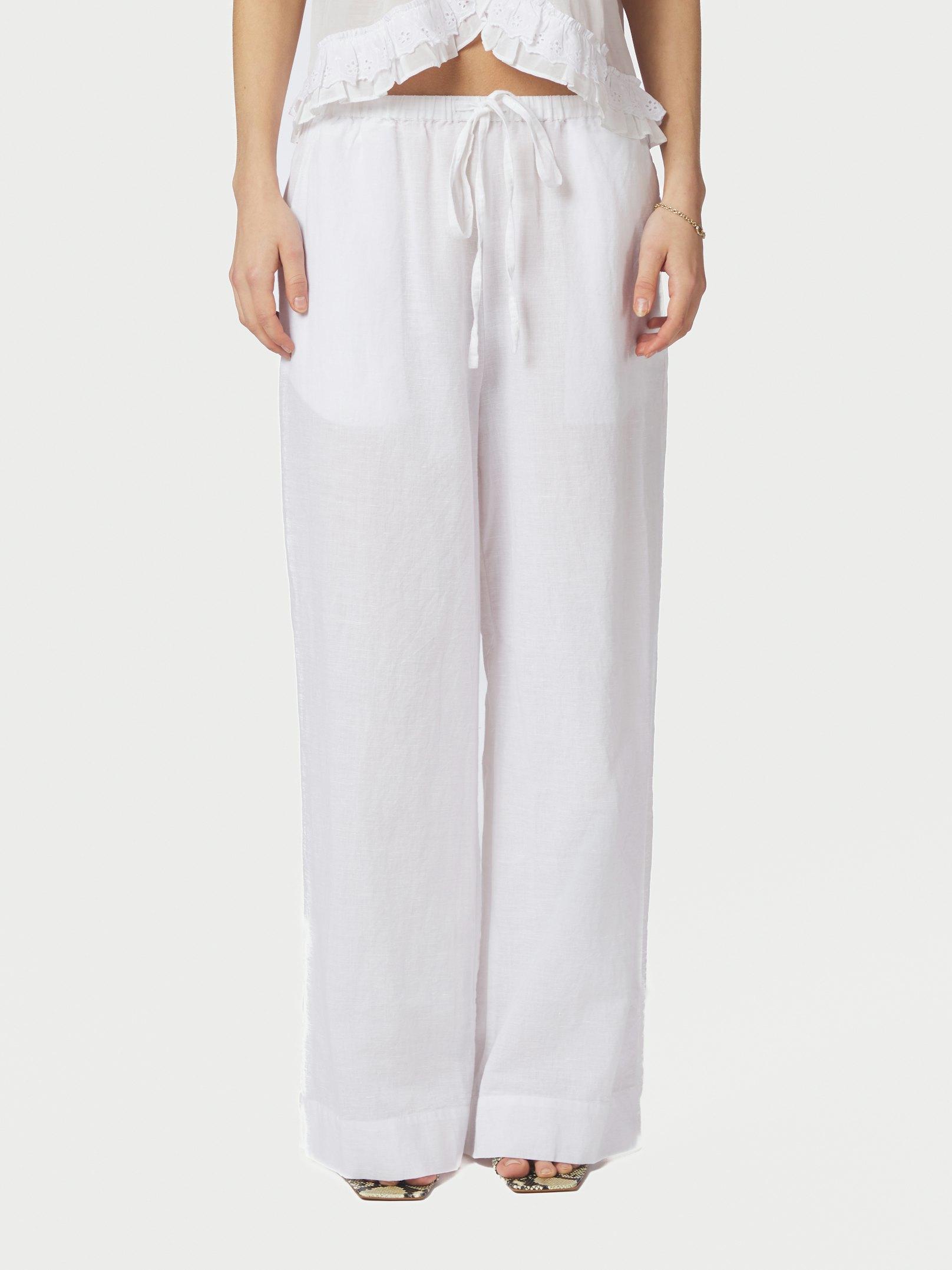 Heifa Linen Pants White - 3