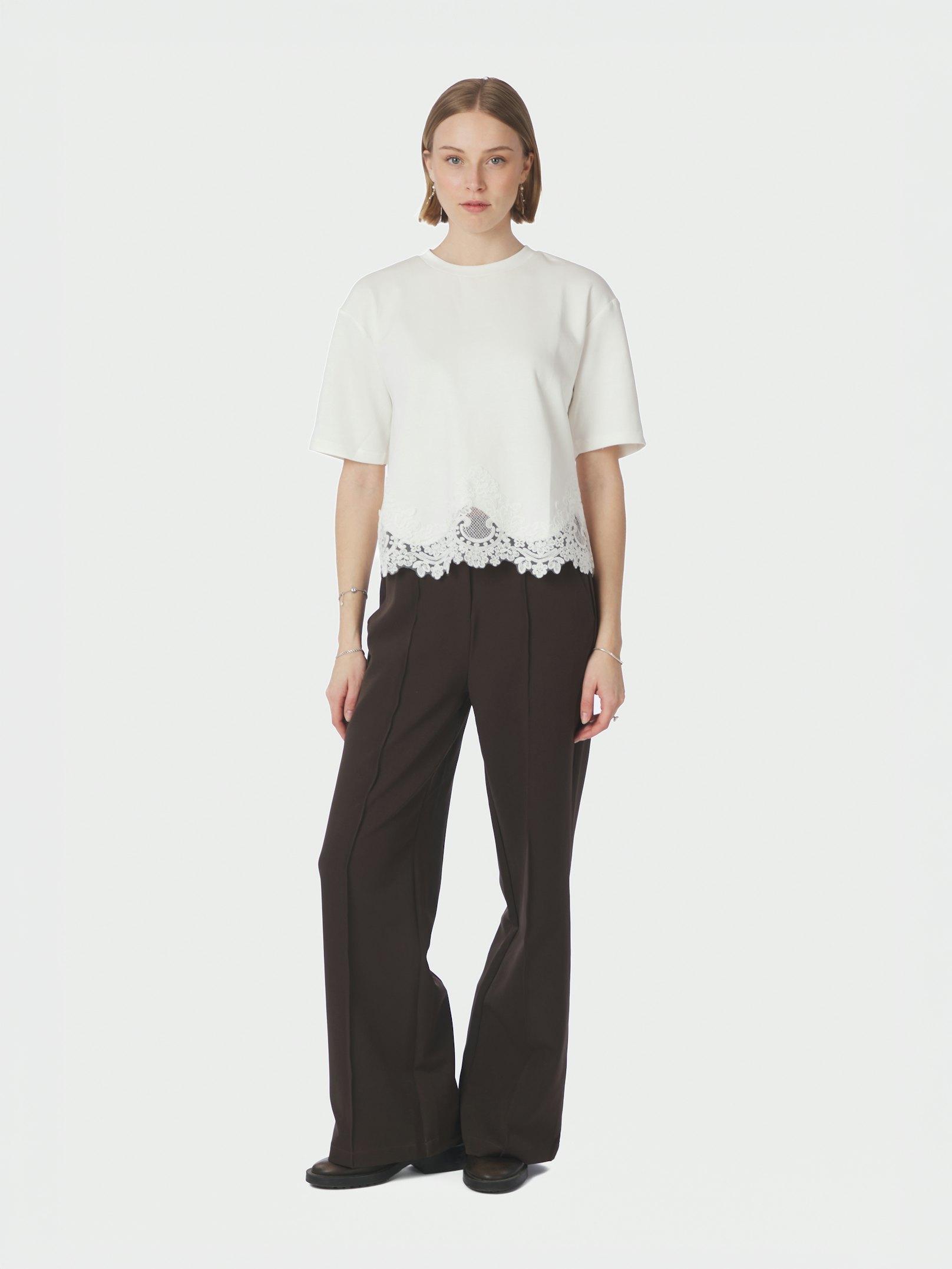 Iria Lace Tee White - 5