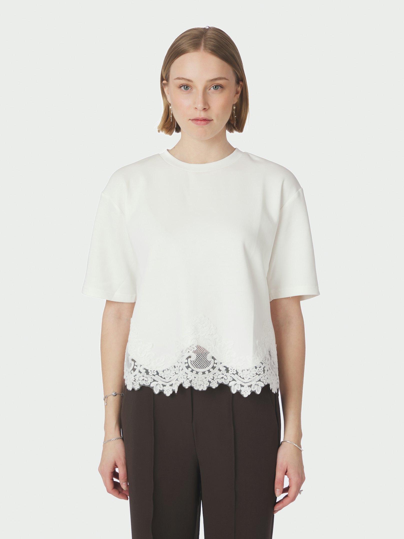 Iria Lace Tee White - 3