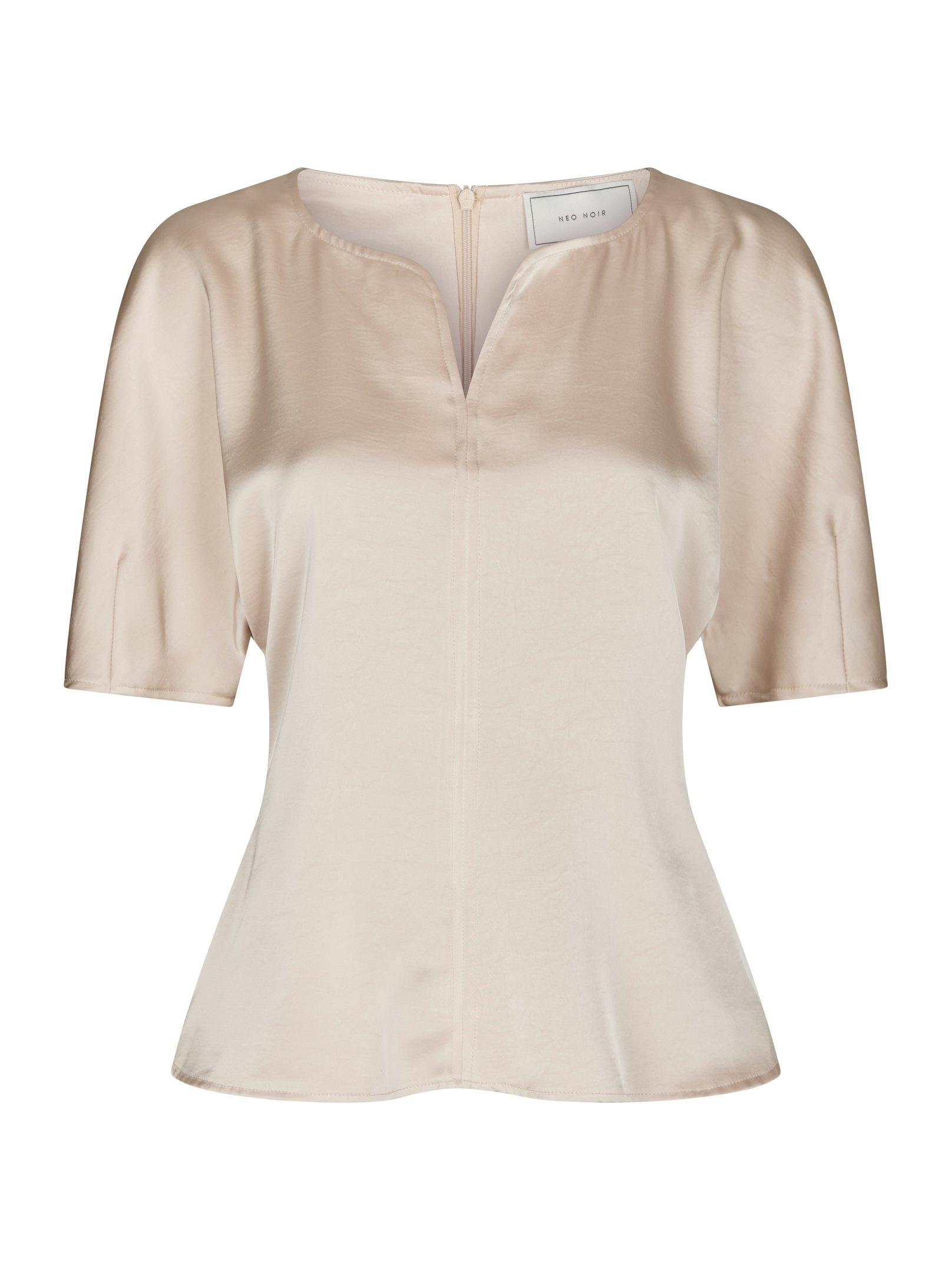 Josine Heavy Sateen Blouse Champagne