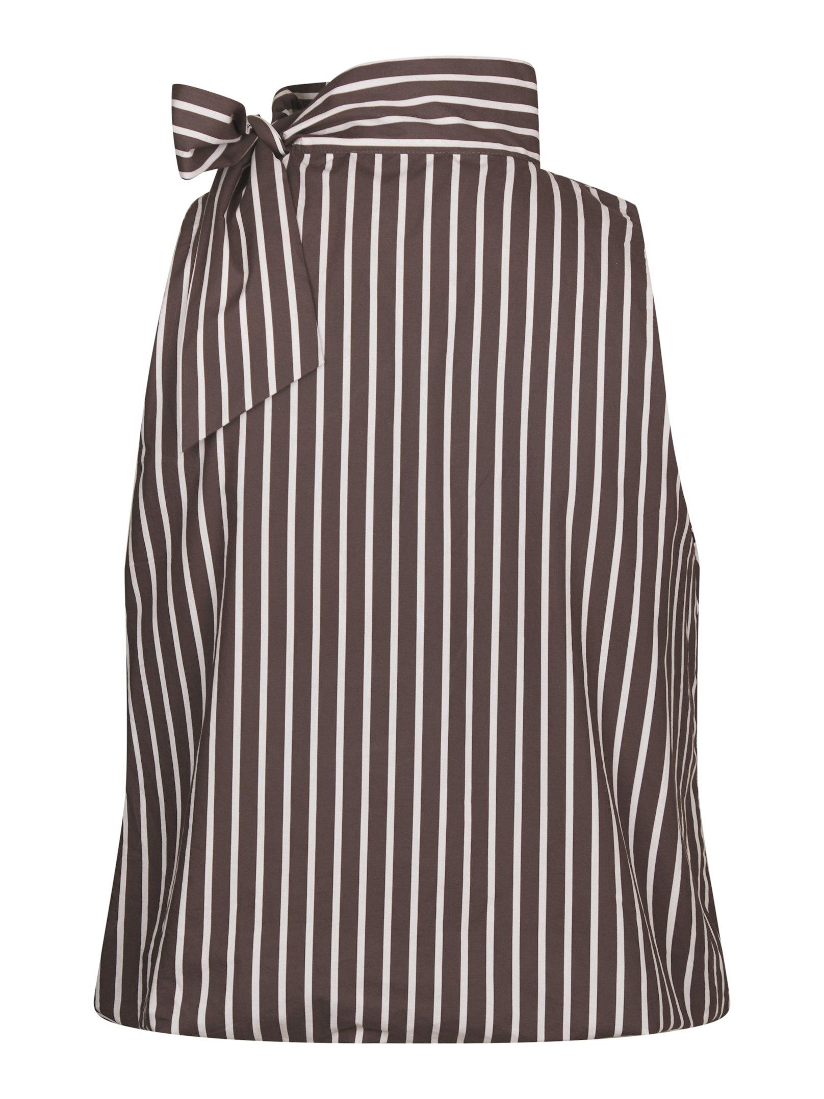 Veda Wide Stripe Top Dark brown - 2