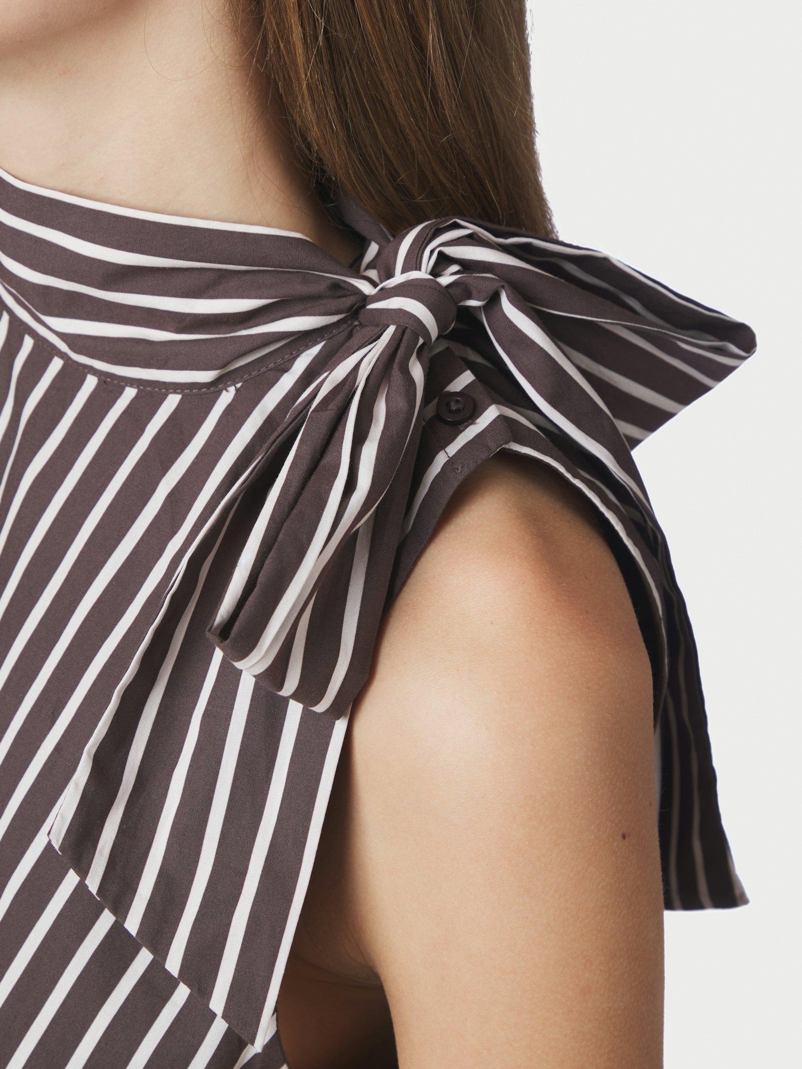 Veda Wide Stripe Top Dark brown - 6