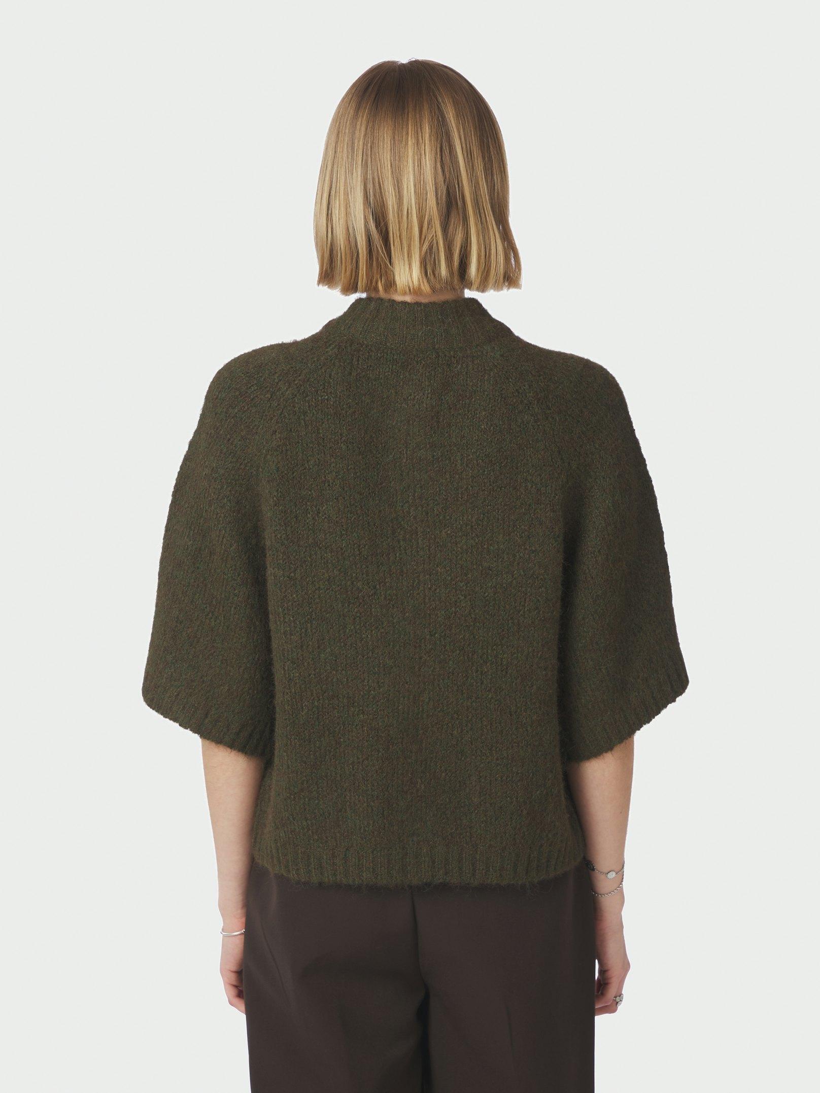 Benuta Fluffy Knit Cardigan Army - 4