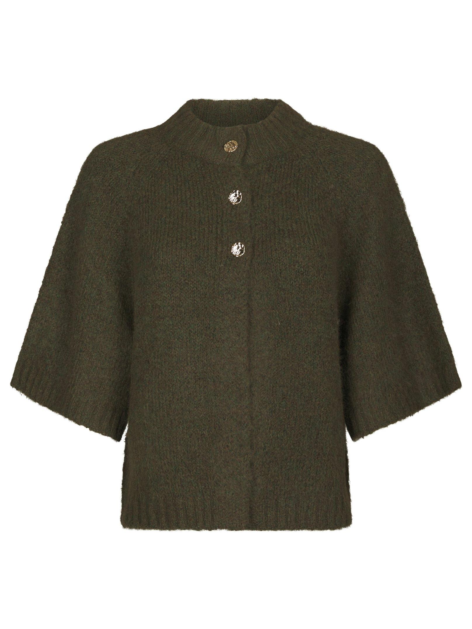 Benuta Fluffy Knit Cardigan Army