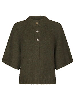 Benuta Fluffy Knit Cardigan Army